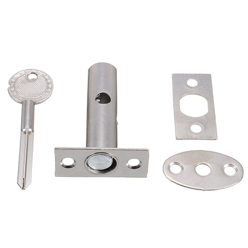 Stainless Steel Tube Pipe Well Lock Invisible Door Lock 1set For Double Fan Fire Doors Of Hotels Families Factories