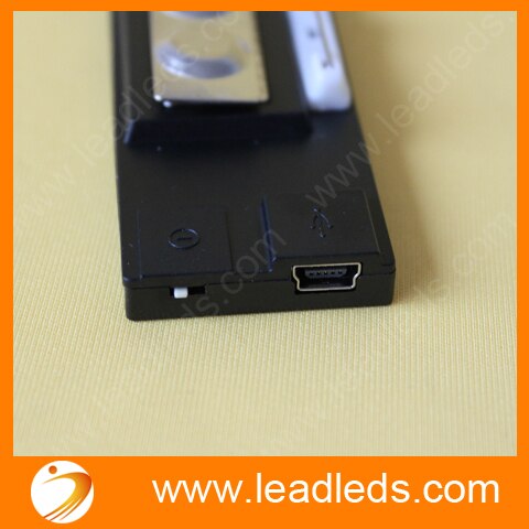 Yellow Led Name Badge sign scrolling message advertising display / business card show tag /Rechargable+Programmed