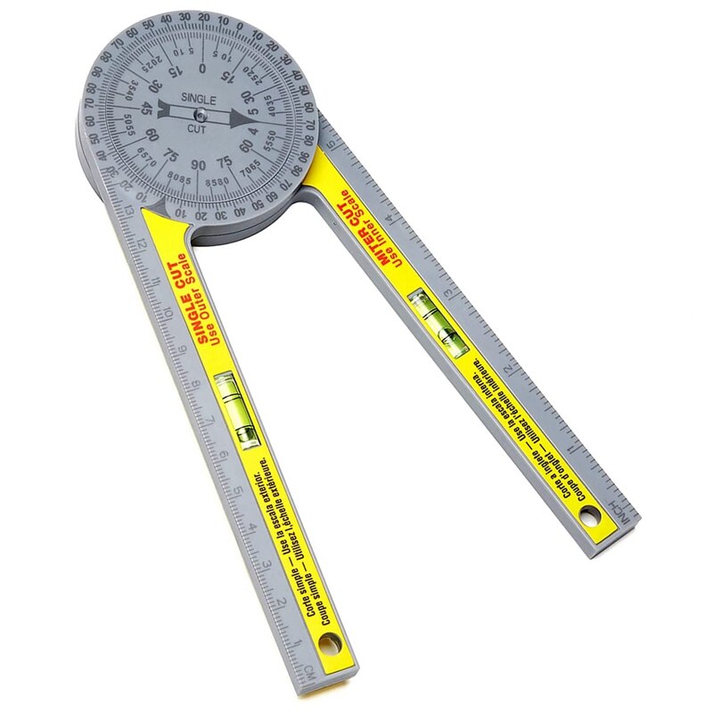 Top Gradenboog Finder Hoek Finder Mijter Gauge Goniometer 360 Graden Houtbewerking Meten Heerser Diy Hoek Heerser