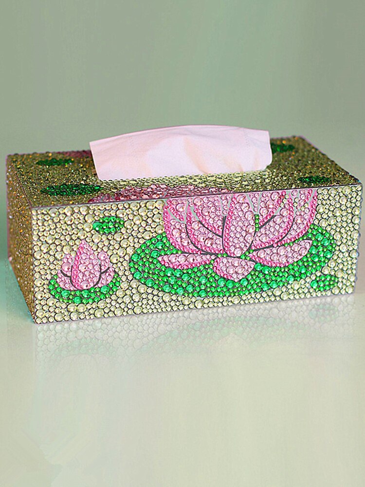 Diamond Embroidery Tissue Box 5D DIY Handmade Diamond Painting Mosaic Home Wedding Decoration Crafts