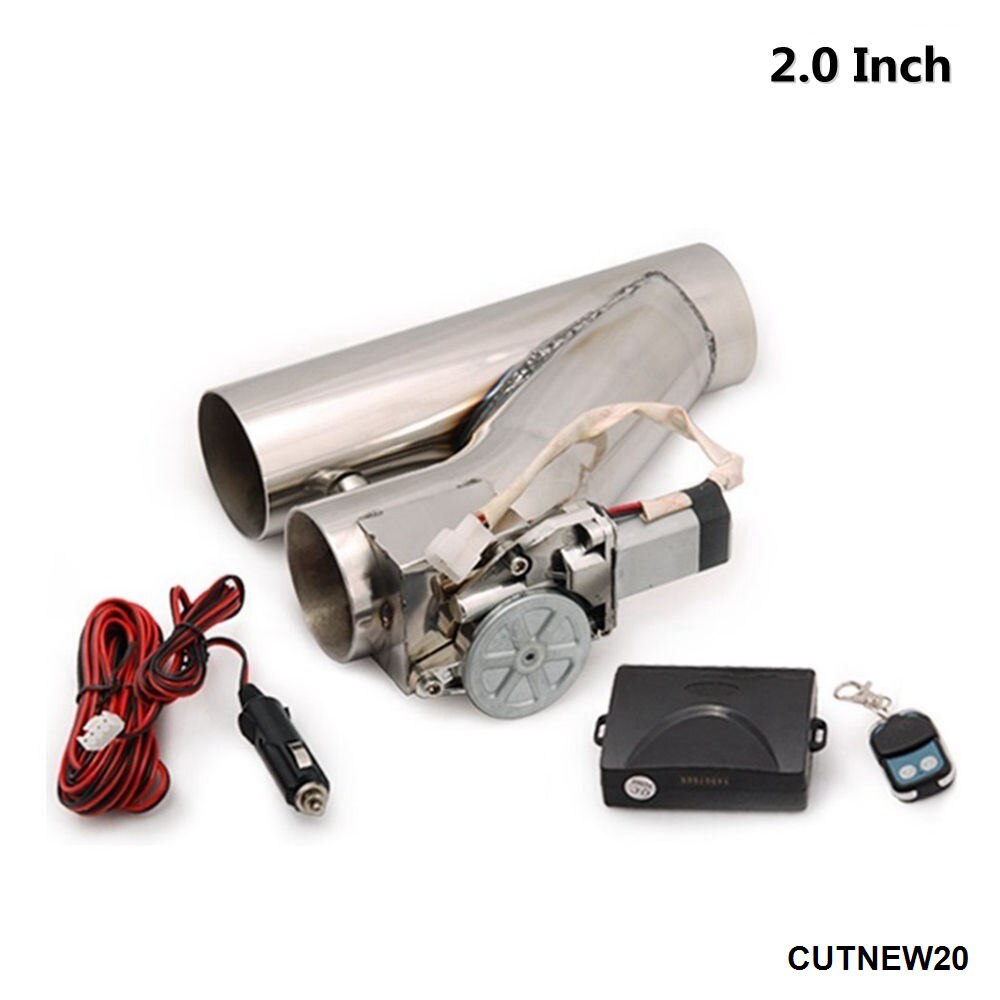 Valve d'échappement électrique motorisée 2 "/2.25"/2.5 "/2.75" ou 3 ", en acier inoxydable, avec télécommande TK-CUTNEW: 2 Inch