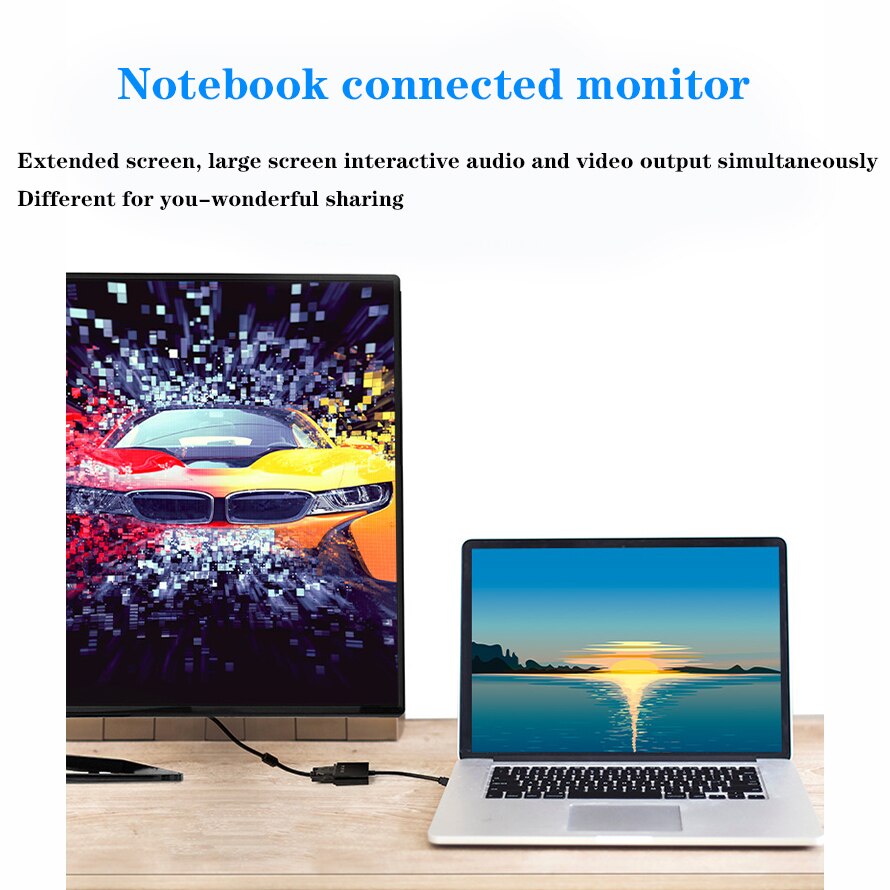 HDMI Male to VGA Female adapter with aduio cable HDMI splitter to VGA converter Digital Analog HD 1080p For PC Laptop Tablet