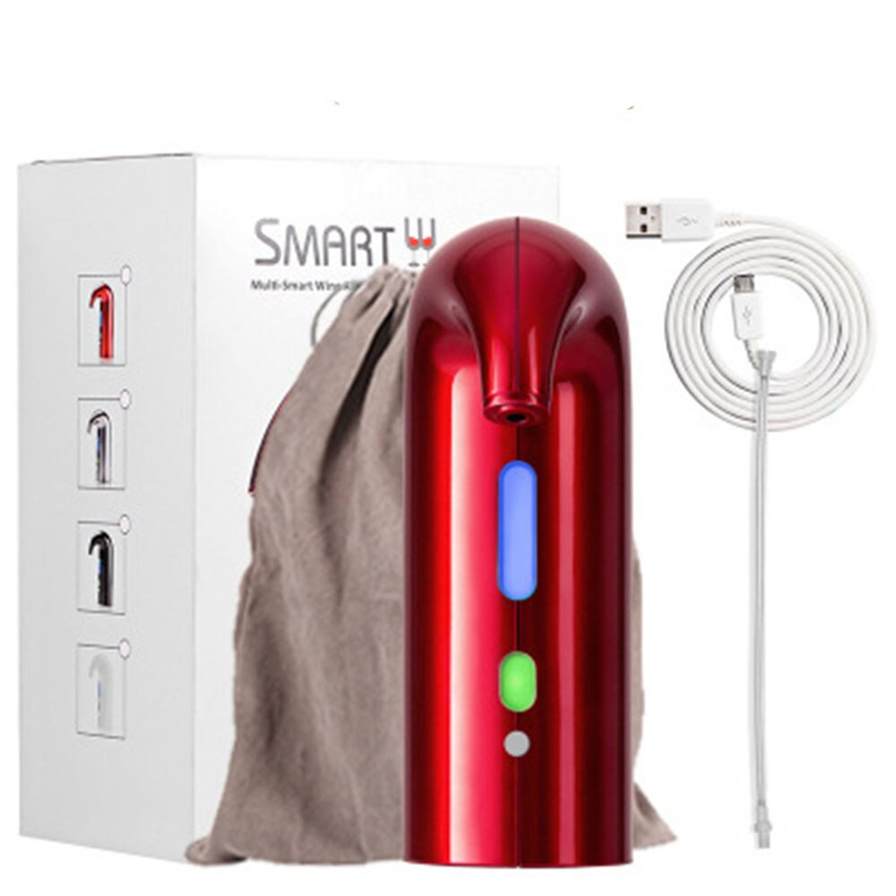 Quick Wine Aerator Electric Wine Decanter USB Portable Pourer Instant Wine Decanter Dispenser Pump One-Touch Automatic USB