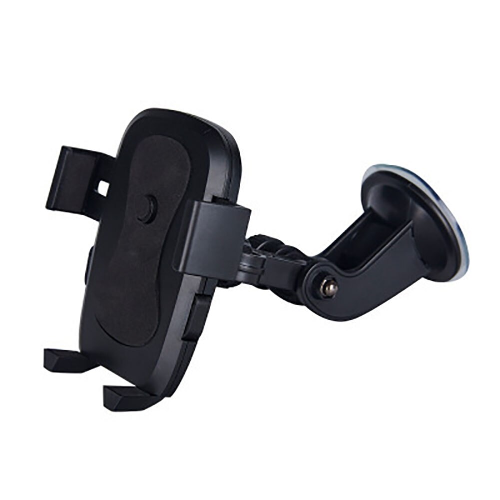 Roterende Voertuig Voorruit Zuignap Auto Telefoon Houder Beugel Cradle Stand: Black