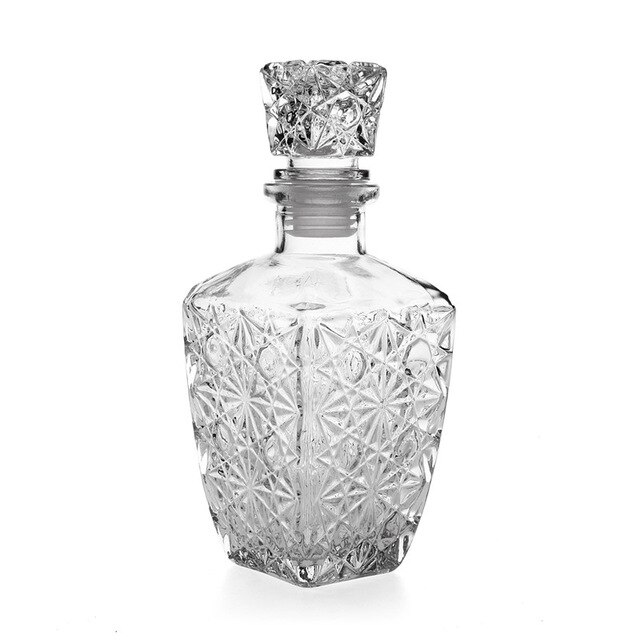 1PC verre whisky liqueur vin boissons décanteur cristal bouteille vin Carafe 250ML 500ML 850ML JR 1081