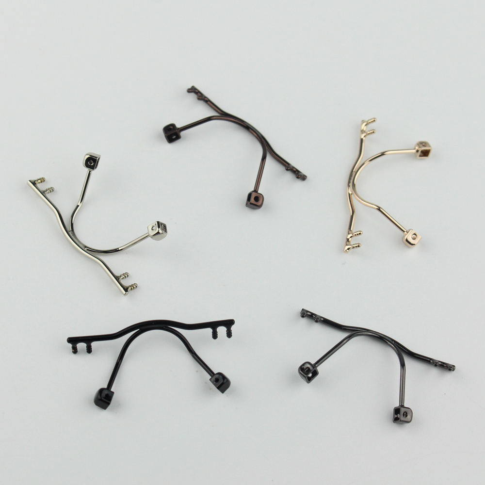 10 pièces lunettes pont nez Pad bras métal sans monture optique cadre cassé remplacement lunettes lunettes accessoire 1113