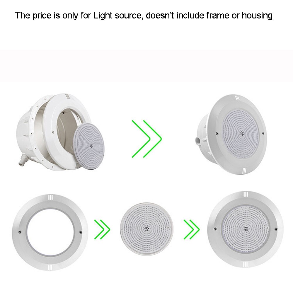 Bassengbelysning 18w 24w 35w 42w rgb få øye på ledet exterieur piscine 12v focos piscina ledet undervannsbelysning varm kald hvit