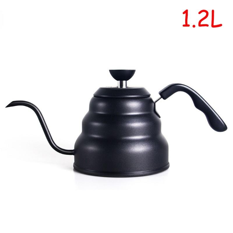 Koffie Waterkoker 1.2L 1L Rvs Giet Over Koffie Pot Ketel Drip Ketel Met Thermometer Geïsoleerde Handgreep Voor Home Offic: 08