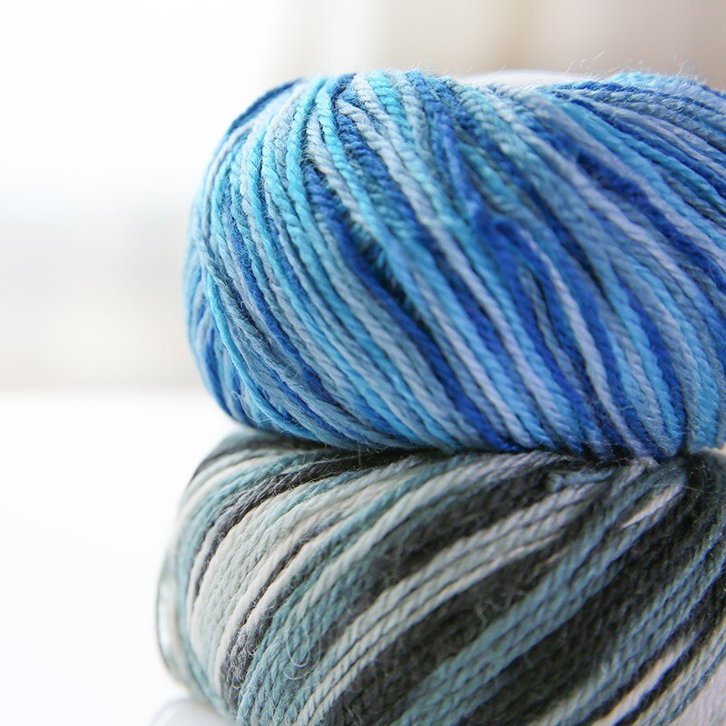 Comfortable Wool Blended Yarn for Hand Knitting Scarf Hat Yarn Crochet Knitting Yarn