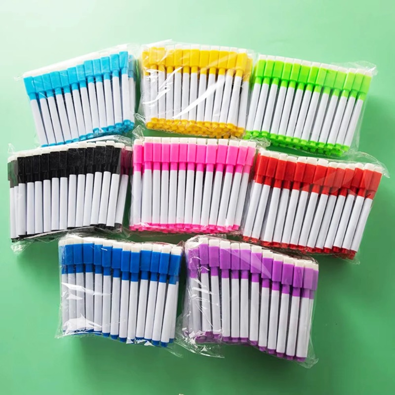 Magnetic Erasable Whiteboard Pen Color Options Blackboard Note Numbering Stationery Office Teaching Supplies for Classroom Use