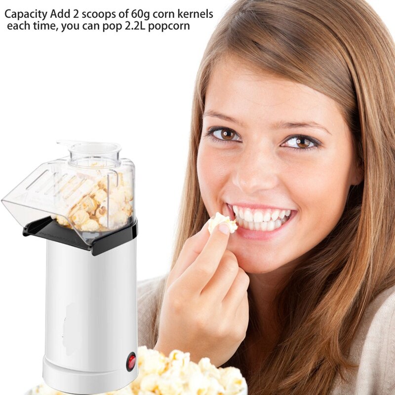 Popcorn Machine,Removable Air Popcorn Popper Maker for Kid Adult Home No Oil,Popping Delicious Healthy Snack