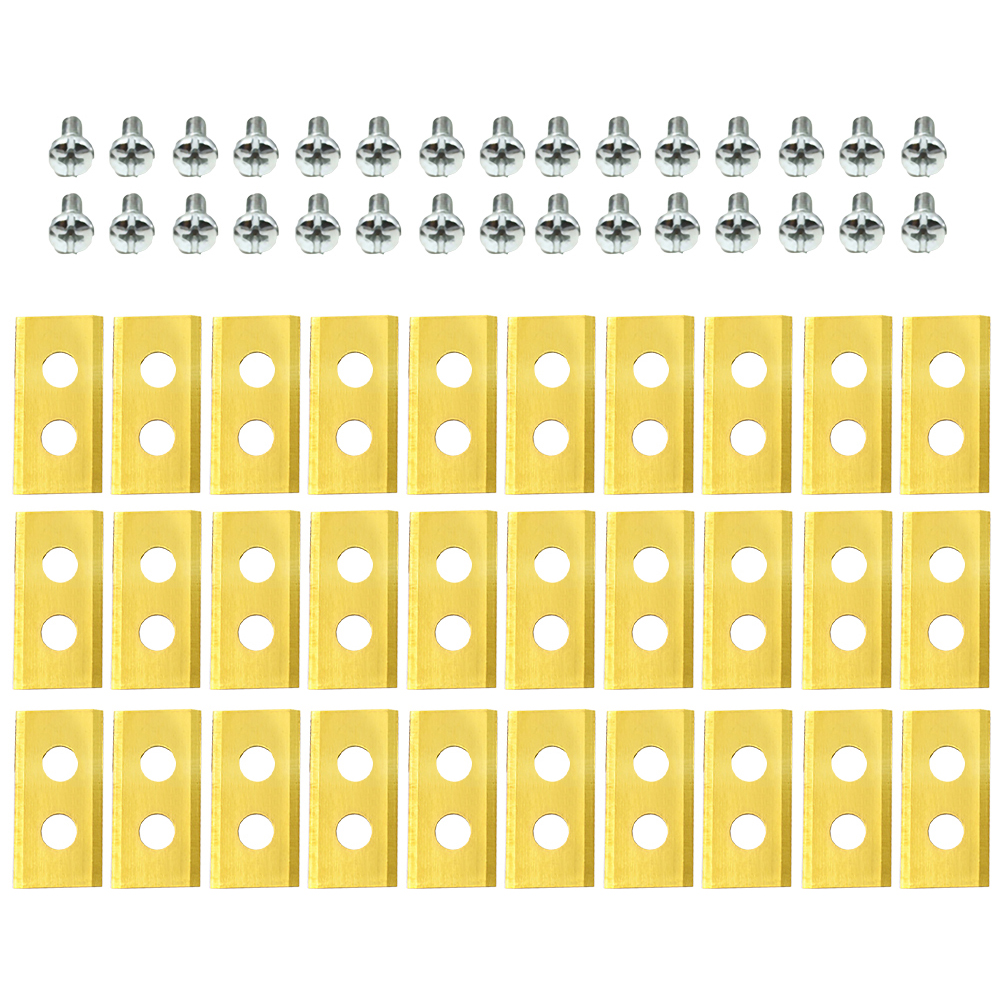 30/45PCS Lawn Robot Blade Stainless Steel Lawn Mover Replacement Blade for Worx Landoid Lanmower Automatic Moving Machine Blade: WHITE