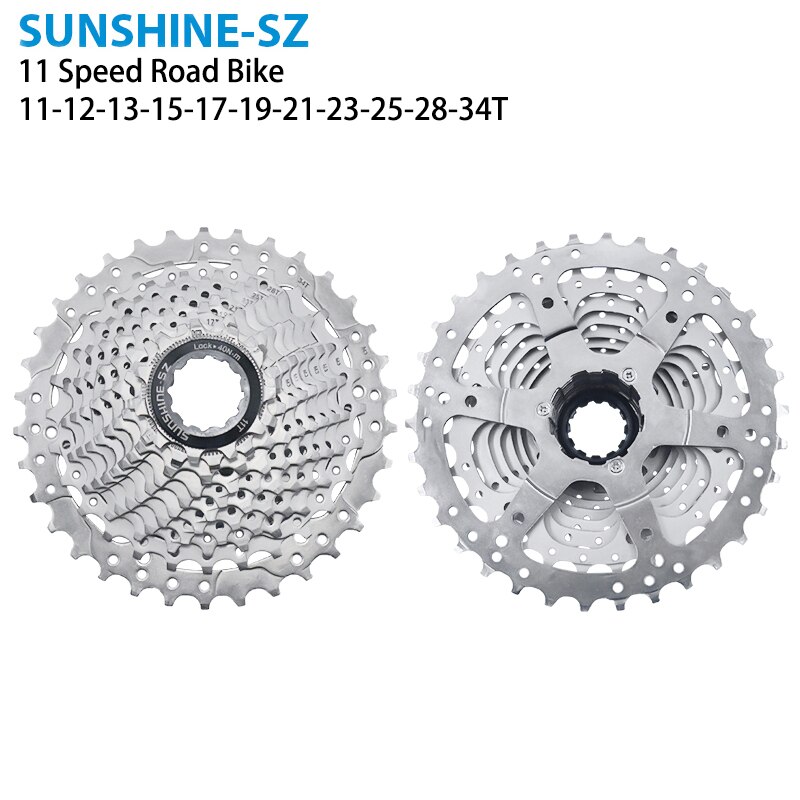 SONNENSCHEIN Rennrad 8/9/10/11 Geschwindigkeit Velocidade Fahrrad Kassette 11-23T/25T/28T/30T/32T/34T/36T Freilauf Kettenrad für SHIMANO: 11S 11-34T