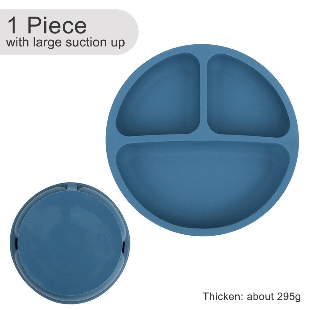 Suction Cup Plate Dispensing Baby Dishes Anti-slip Children's Tableware Silicone Feeding Set Food Bowl Blw Utensils Cutlery Acce