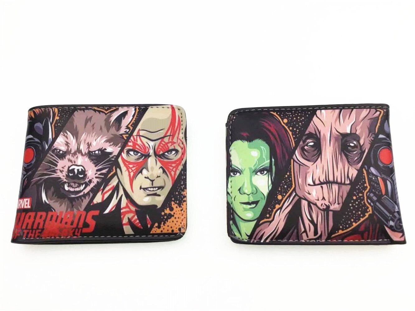 Gardiens de la galaxie hommes femmes PU portefeuille porte-monnaie unisexe portefeuilles ID/porte-carte de crédit: 4