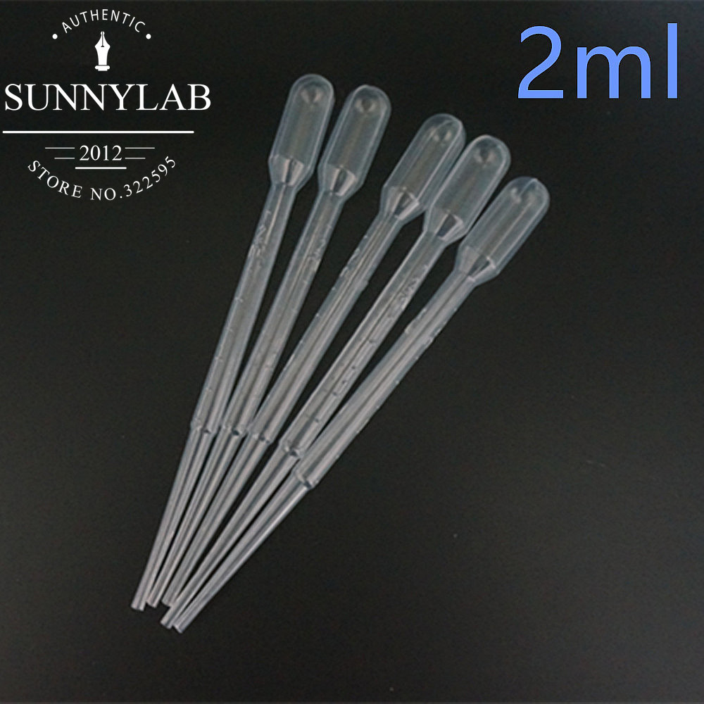1000 Stuks 0.2Ml/0.5Ml/1Ml/2Ml/3Ml/3ml-L/5ml/10Ml Plastic Pasteurpipet Transferpipet