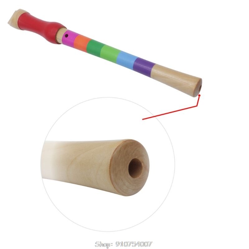 Playing Musical Instrument Wooden Eight Hole Treble Flute Wooden 8-hole Child Treble Flute N21 20