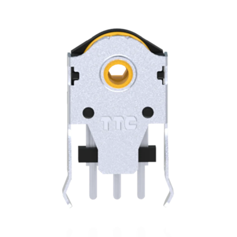 TTC 7/8/9/10/11/12/13/14/15/16 mm rotierend Maus scrollen Gold Rad Encoder mit 1,74 mm Lochmarkierung, 20–40 g Kraft für PC-Maus