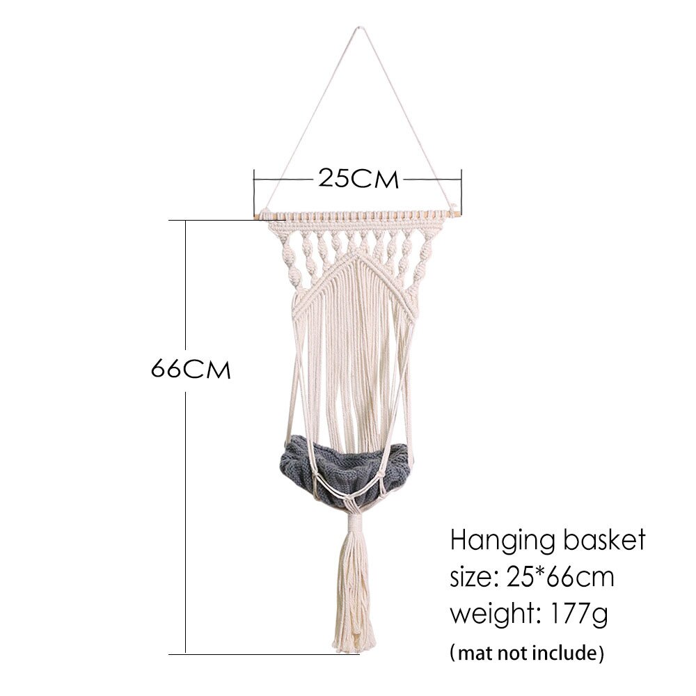 Bohemian Handgeweven Tapijt Katoen Huisdier Kat Hangmat Schommel Bed Macrame Voor Thuis Slaapkamer Decoratie Muur Opknoping Zonder Mat: G