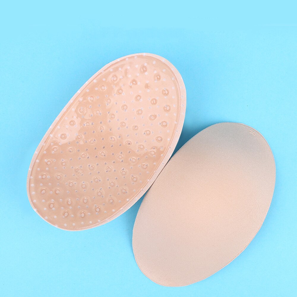 2 Stuks Zachte Siliconen Anti Slip Schoudervullingen Onzichtbare Schouder Enhancer Kleding Push-Up Kussens Herbruikbare Zelfklevende unisex: Sponge Complexion