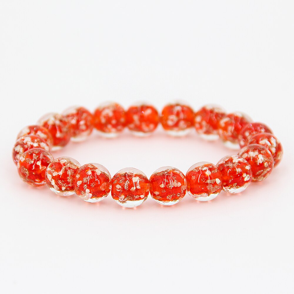 Armbänder für frauen charme für schmuck machen mädchen Rot Armband leucht 810mm Nächtlichen licht Quicksand perlen yoga jóias