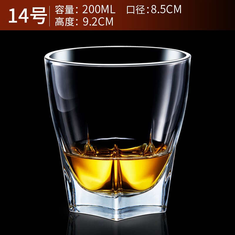 Varmebestandig blyfri gennemsigtig vinglas øl steins whisky brandy vodka kop multi mønster drinkware bar: 14