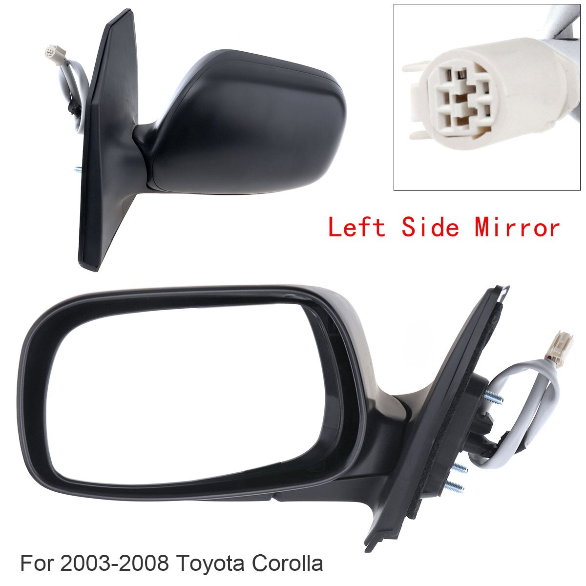 Niet-Opvouwbare Links/Rechts Spiegel Links/Rechts Rh Spiegel Voor 2003 Toyota Corolla ce/Le/S/ Sport/Xrs Sedan 4-Deur