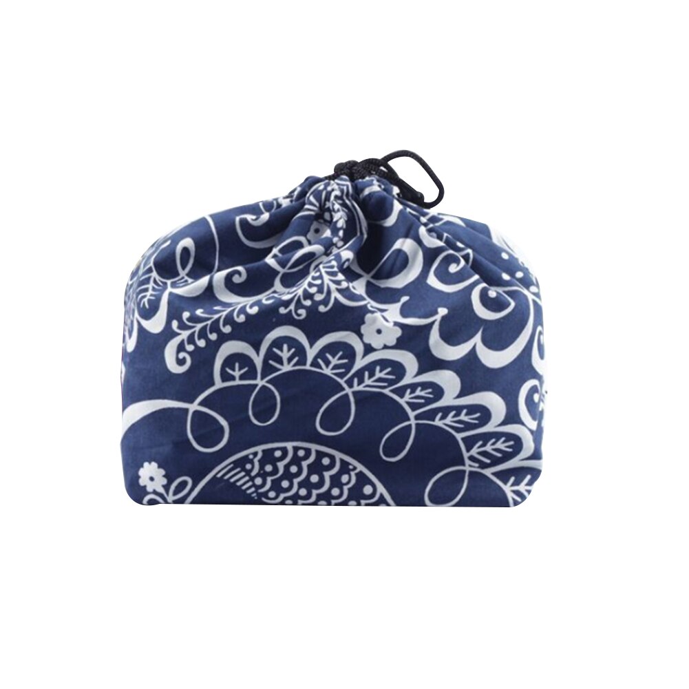 Bedrukte, thermisch geïsoleerde, draagbare schoolpicknick-tas met trekkoord in japanse stijl, bento-tas, voedselopslag, lunchtas, stoffen koeltas: 1