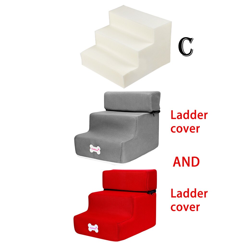 Malla antideslizante para mascotas, cubierta de escalera y escaleras de 3 escalones, combinación de Puerta de Perro, para el hogar,: C
