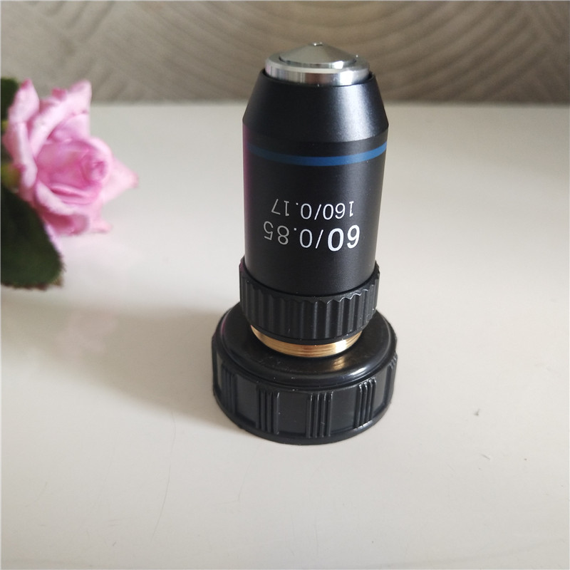 60X 195 Biomicroscope System School Lab Laboratory Achromatic 60 Times Objective Lens for Bio-Microscope Biological Microscope
