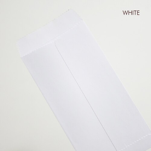 50 pcs 170x85mm (6.6 "x 3.3") couleur papier enveloppe verticale Style chinois enveloppe: WHITE
