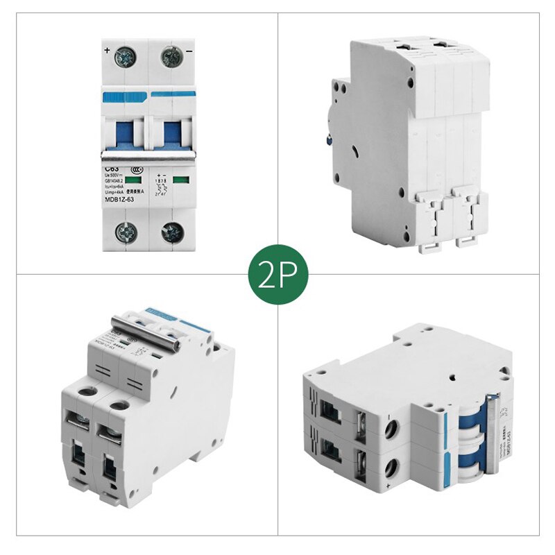 Solar DC Air Circuit Breaker 1P 2P 3P 4P Atmosphere Switch Defence Tripping Operation for solar energy system