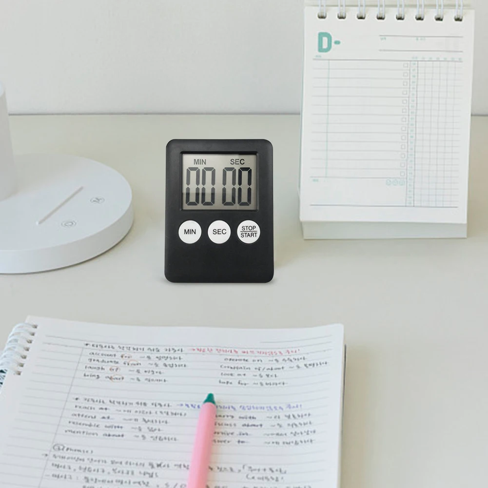 Digitale elektronische Timer Stoppuhr Multifunktions tragbare Stoppuhr LCD-Anzeige Mini für Sport übungen Backen Kochen
