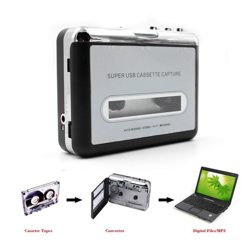 Tape to PC Super USB Cassette-to-MP3 Capture o Music Player CD Converter