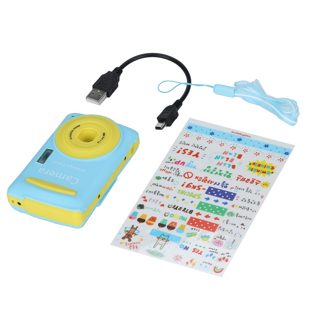 2.4HD Screen Digital Camera 16MP Anti-Shake Face Detection Camcorder Blank Point And Shoot Camera Digital Portable Cute Child