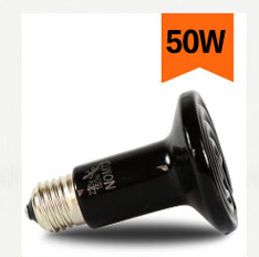 Huisdier Kip Vogel Reptiel Warmtelamp Infrarood Keramische Emitter Warmte Gloeilamp 25W 50W 75W 100W 150W Lamp Voor Huisdieren Reptiel: 50W
