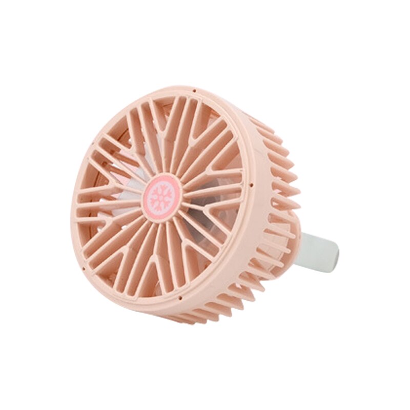 Car Multi-Function Ambient Light Fan Air Conditioning Wind Regulation Car USB Air Outlet Center Console Decoration: Pink