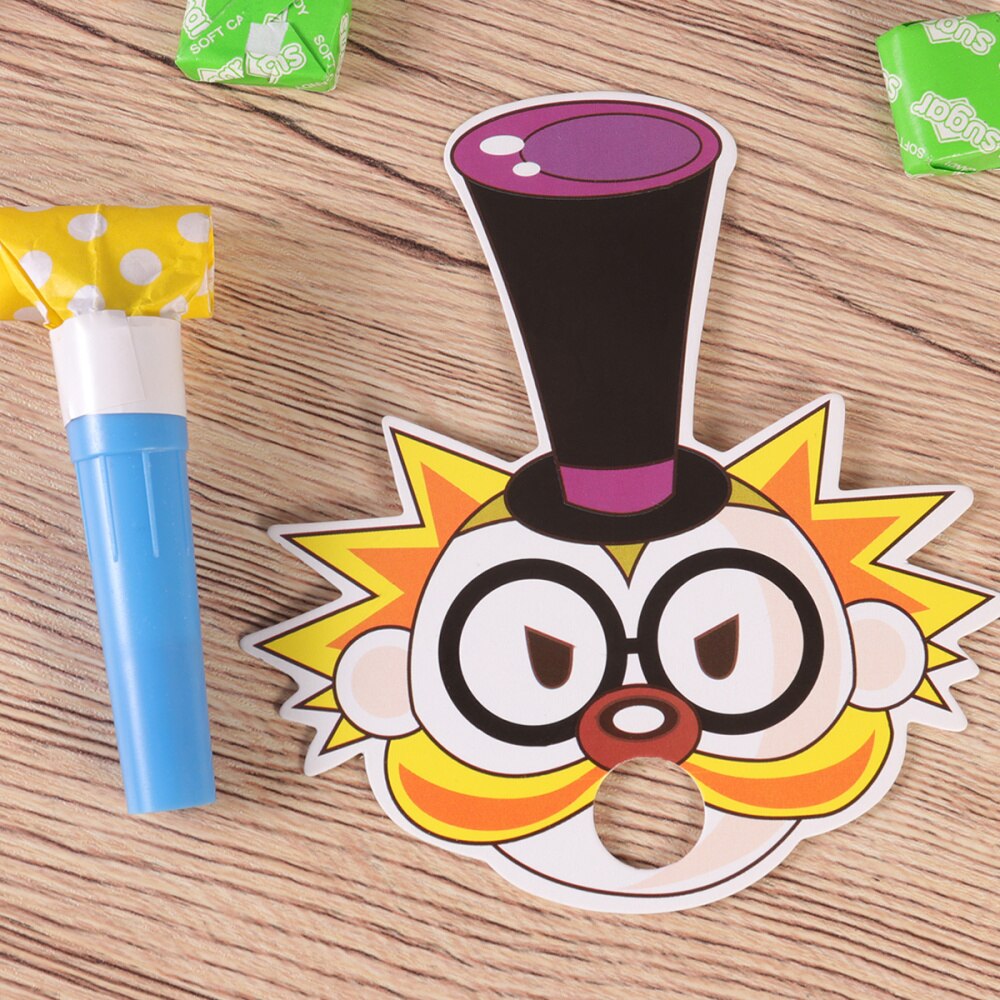 10 Stuks Blowout Fluitjes Kids Cartoon Noisemakers Juichen Props Verjaardag Feestartikelen: Magician 