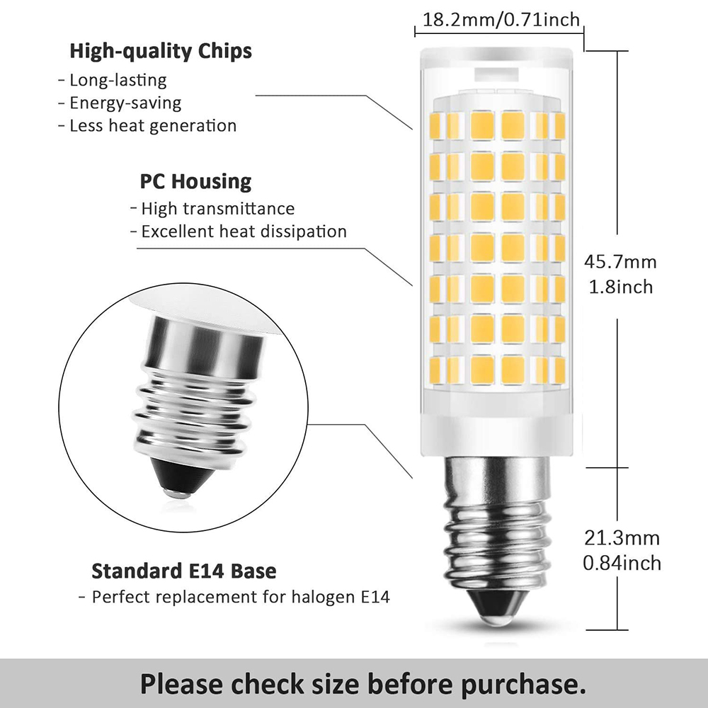 Ampoule Led tubulaire G9 G4 E14, 2 pièces, 220V 3W 5W 7W, en céramique 2700K 6000K, lampe à lave sel, ampoules de remplacement pour maison Docor