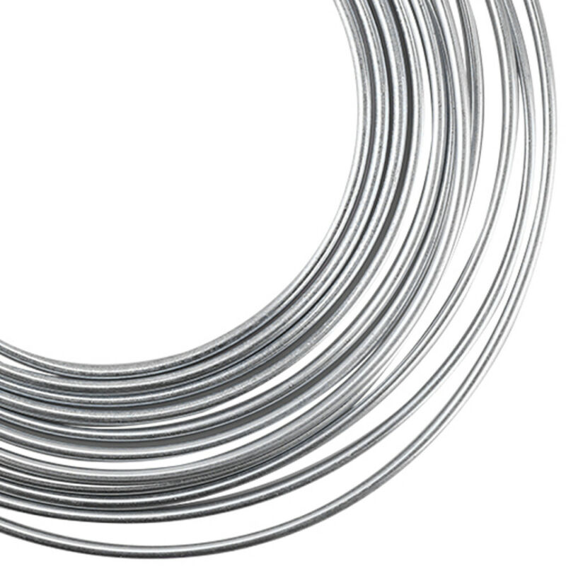 Mærke og 25 ft 3/16 bremserørssæt stålrørrulle sølv fleksibel med 16* beslag