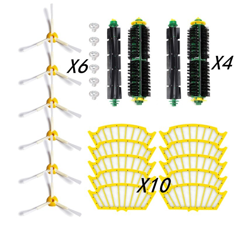 Washable Accessories for iRobot Roomba 5 Series Vacuum Robot 510 520 530 535 532 550 560 570 580 590 main roll brush filter
