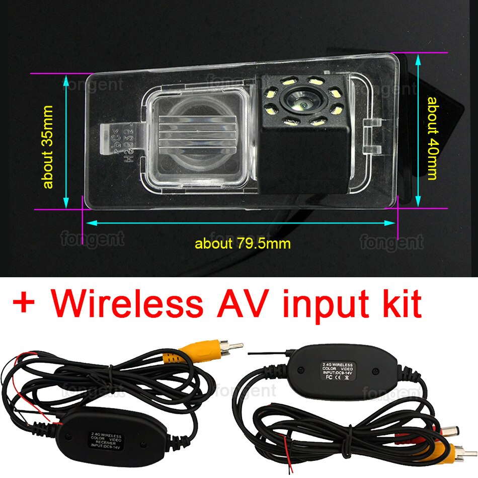 Para Kia Ceed SW. , , , , , , vista trasera de coche vehículo inversa inalámbrica cámara de aparcamiento de vehículos Accesorios: 8led Wireless