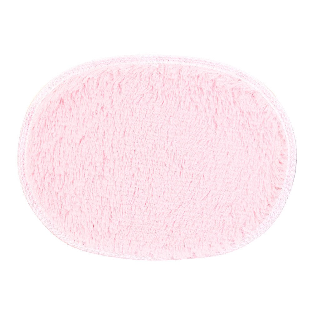 30*40Cm Anti-Skid Pluizige Shaggy Gebied Tapijt Thuis Slaapkamer Badkamer Vloer Deur Mat: Pink 