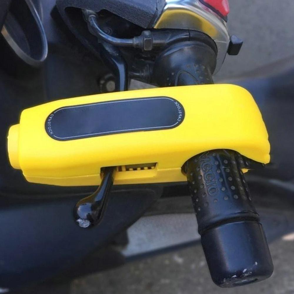 Motorcycle Handlebar Lock Grip Security Safety Locks Motorcycle Grip Lock Fit Scooter ATV Dirt Street Bikes Auto Security Lock