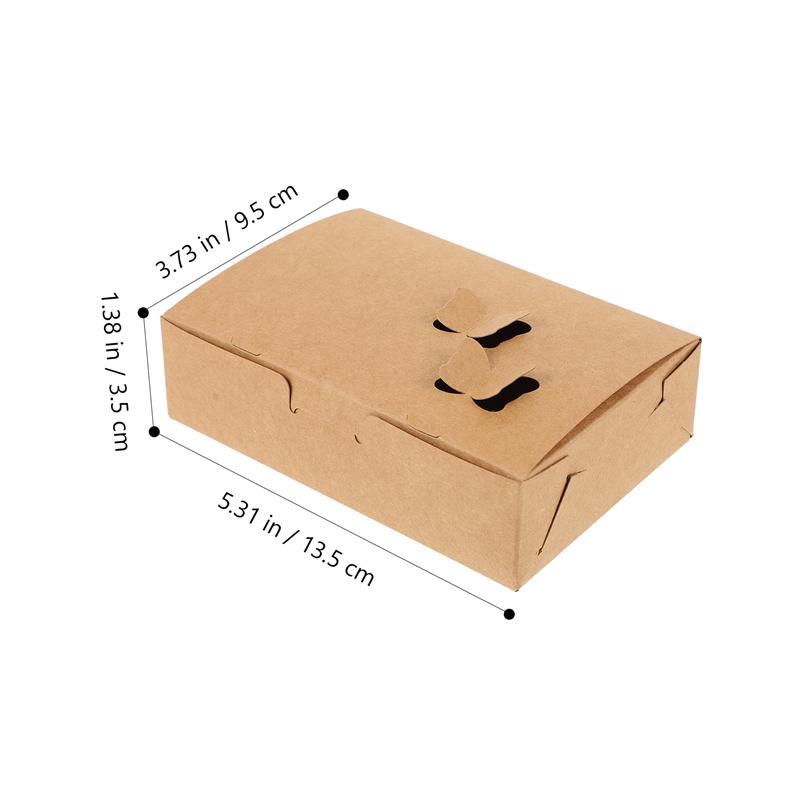 25PCS Packing Cases Takeaway Snacks Food Fried Chicken Chips Boxes Containers for Shops Home