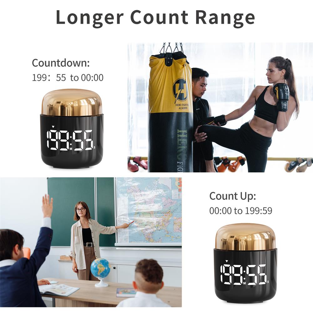 Led-kökstimer digital timer manuell nedräkningstimer matlagningstimer duschstudie smink stoppur tid timer master