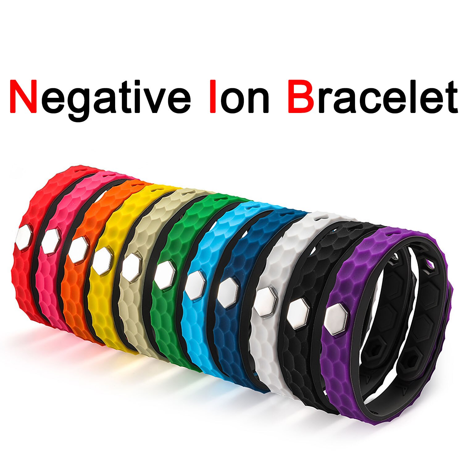 Vuxen sport silikon negativa joner armband trådlös antistatisk funktion kvinnor män energi par utomhus armband