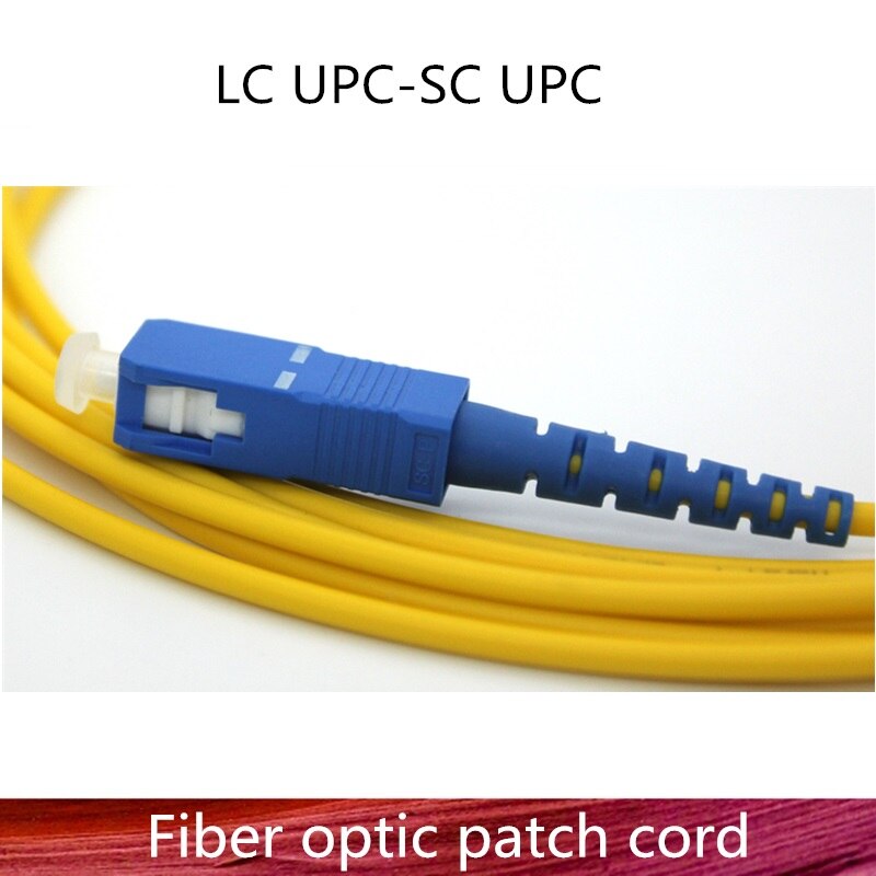 LC/UPC to SC/UPC Fiber Optic Patch Cord Cable LC-LC 1m/3m/5m/10m/20m/30m Jumper Single Mode Simplex Fiber Optic Patch Cord