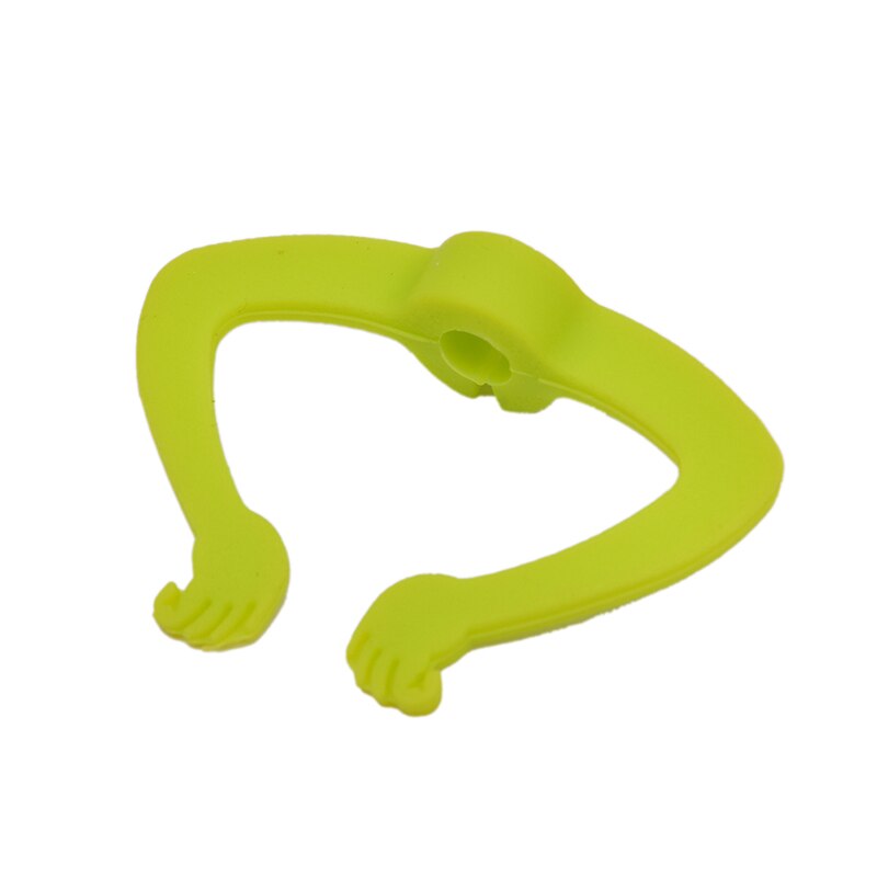 Marqueur verre à vin en forme de Charade | Silicone, mains, marqueur de verre, tasse à boire, signe de tasse pour Cocktails Champagne (couleur aléatoire) 6 pièces