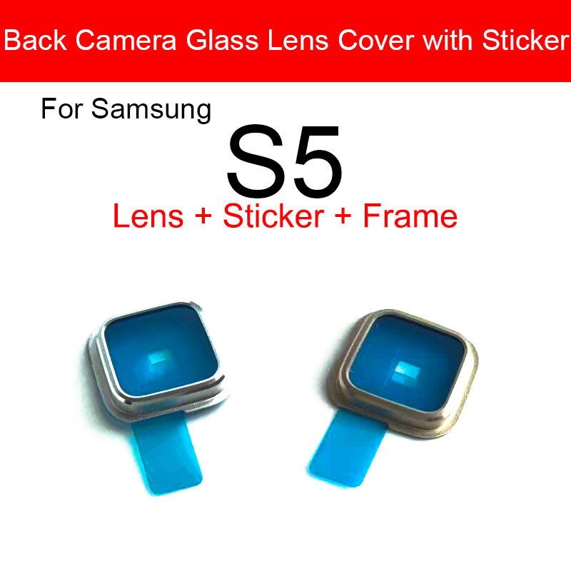 Zurück Hinten Kamera Objektiv Glas Mit Klebstoff Stock Für Samsung Galaxis S3 S4 I9500 S5 Wichtigsten Kamera Objektiv Glas Ersatz teile